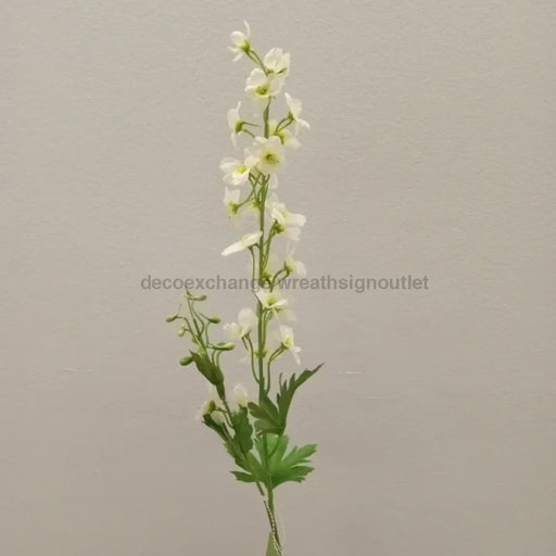 Delphinium Spray 31In Fl12073Wh Greenery