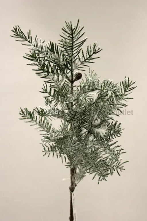 Fir Spray W/ Snow 28In Xm12113Grsn Greenery